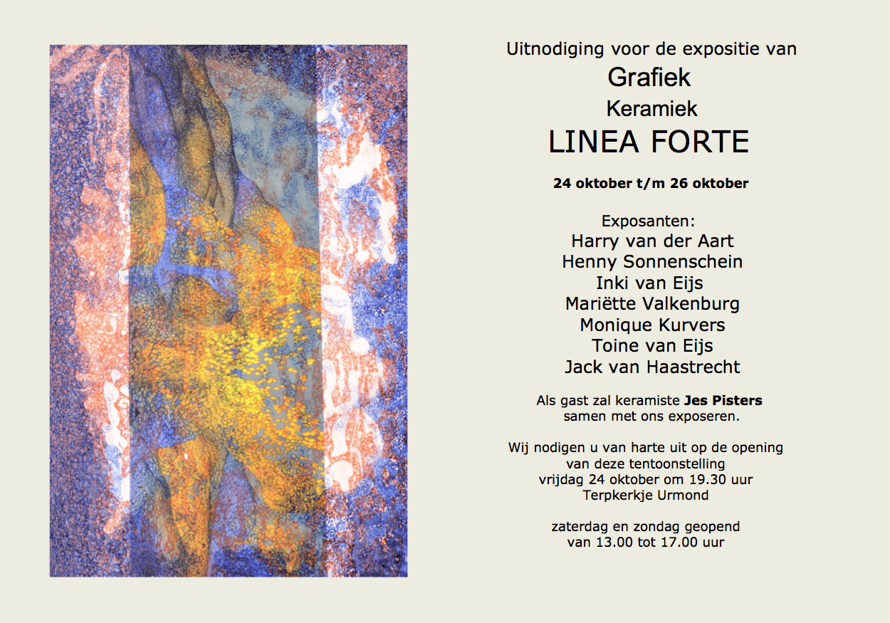 Expositie Terpkerkje Urmond LINEA FORTE jes pisters